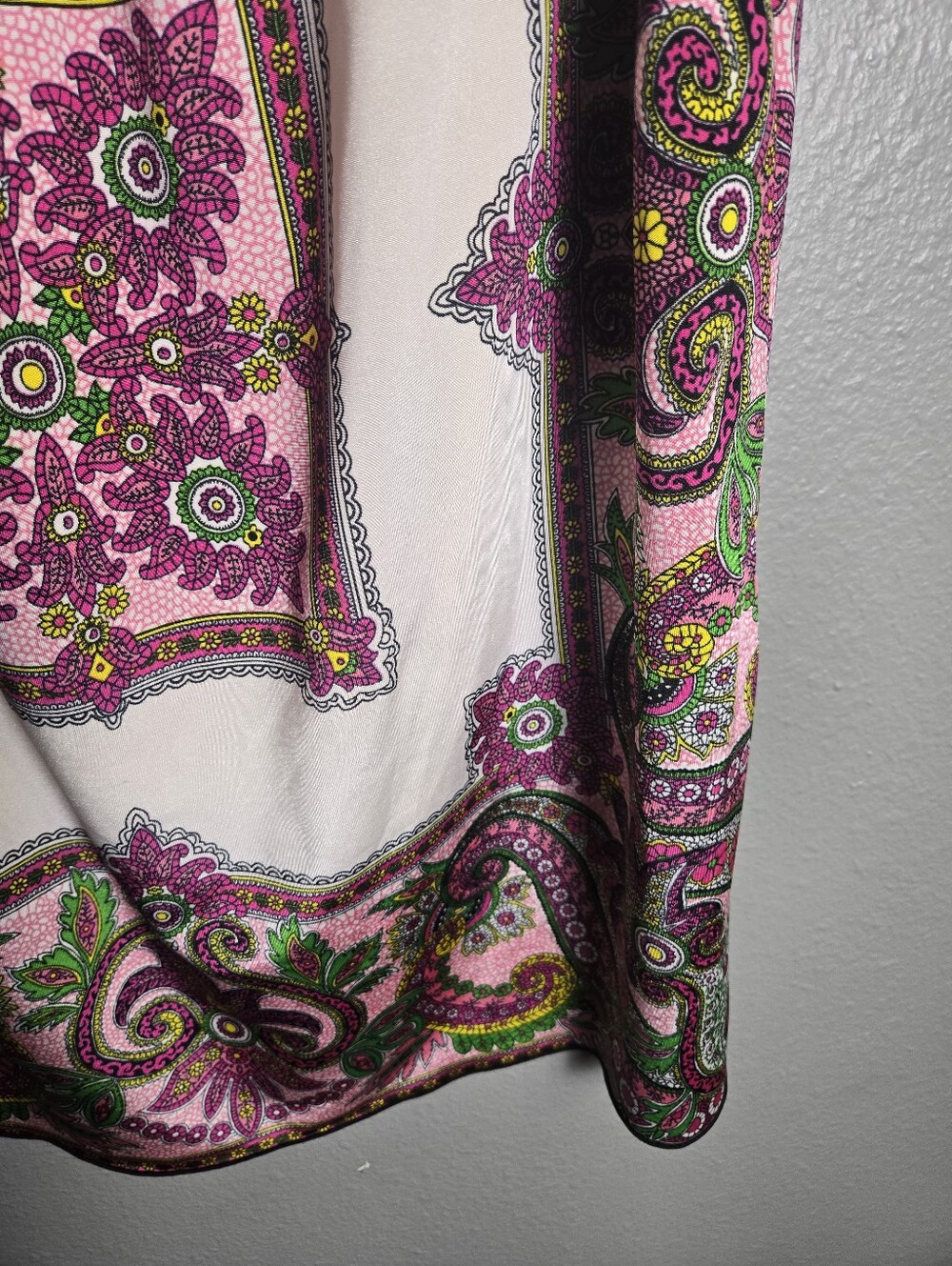 INC International Concepts Off The Shoulder Paisley Boho Top Size Large - Picture 11 of 12
